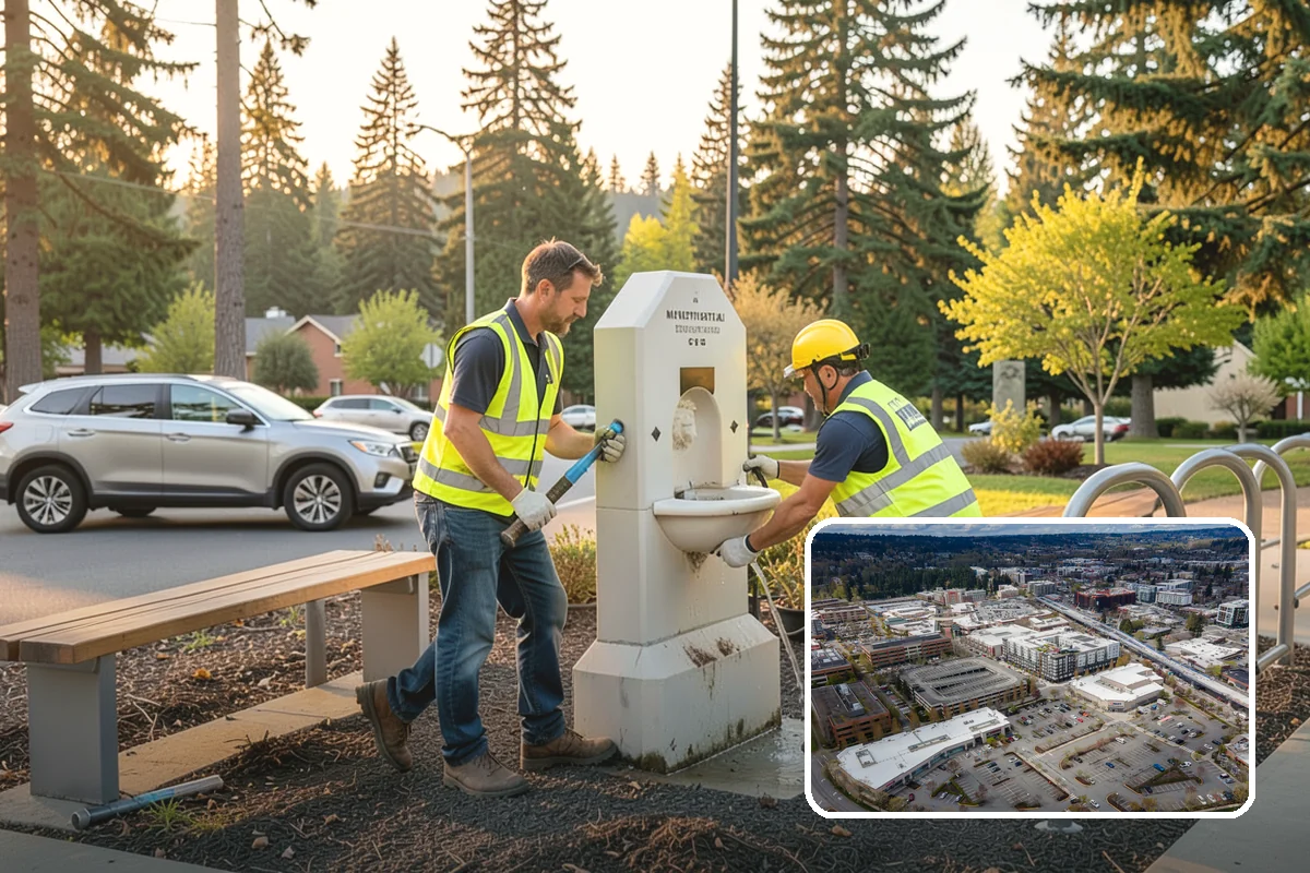 Catch Basin Maintenance in Redmond, King County, WA - Restored inlet capacity that reduces localized flooding