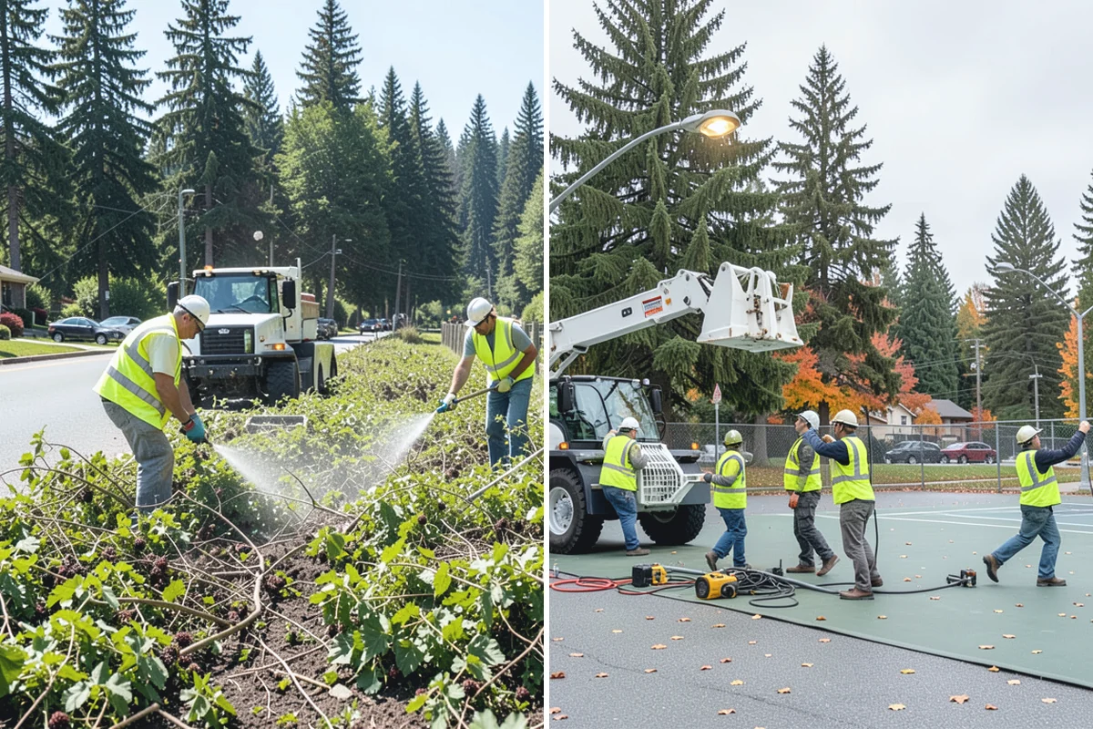 Catch Basin Maintenance in Redmond, King County, WA - Locate and inspect basins, recording sump depth and condition