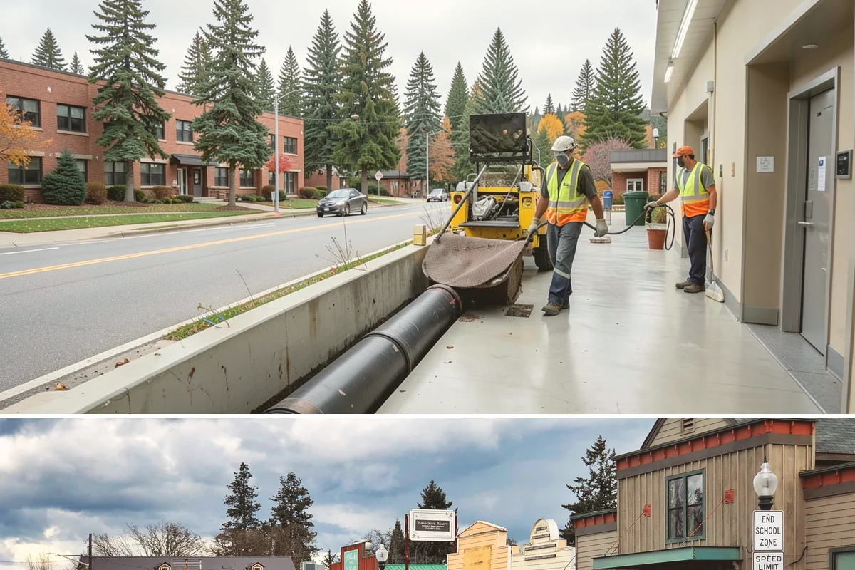 Catch Basin Maintenance in Roy, Pierce County, WA - Cleaning is prioritized in late summer and early fall to restore capacity before the region's heavy October-through-March rains.