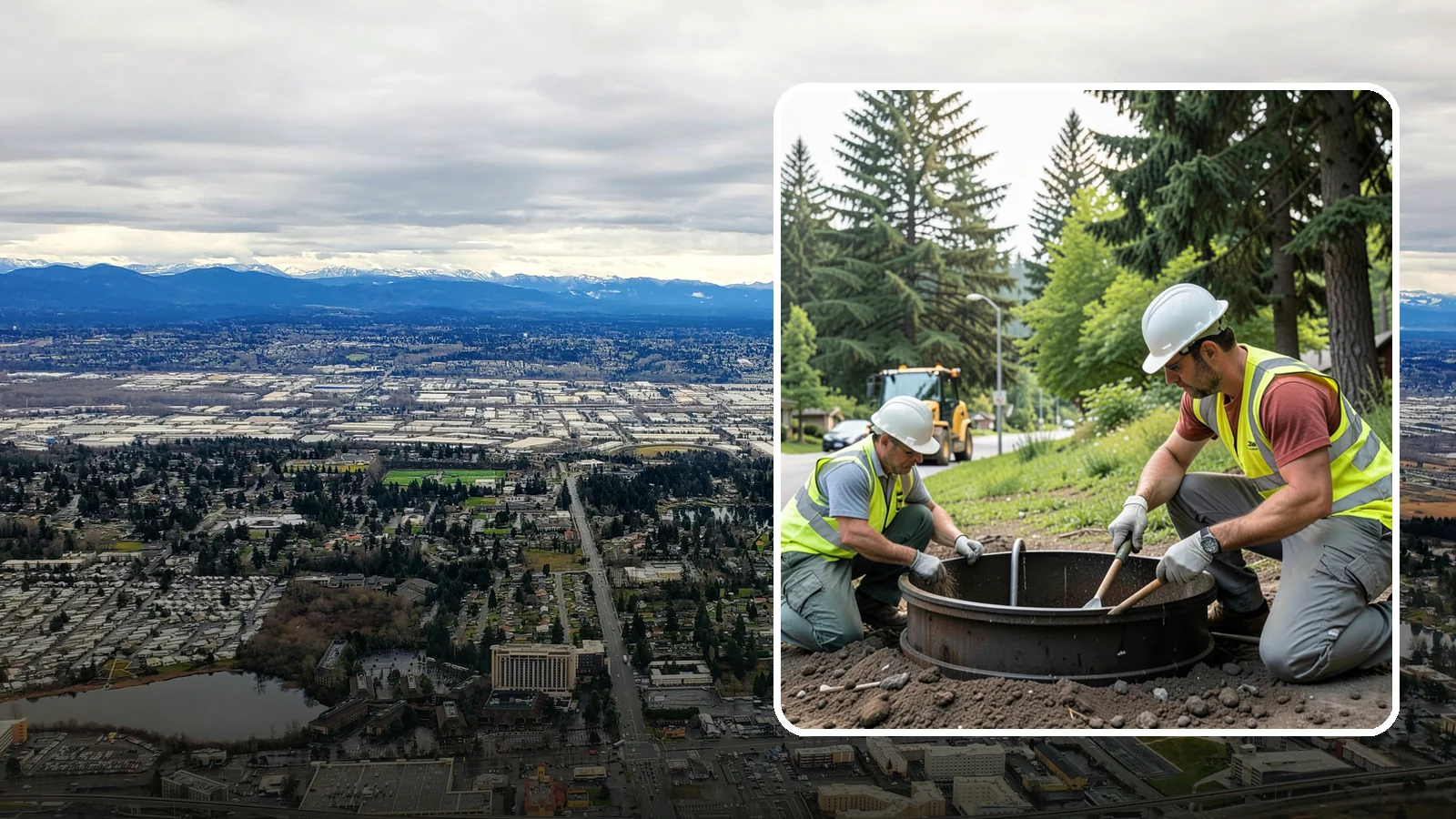 Catch Basin Maintenance in SeaTac, King County, WA - Inspection and cleaning of catch basins to maintain capacity and meet stormwater permit requirements.
