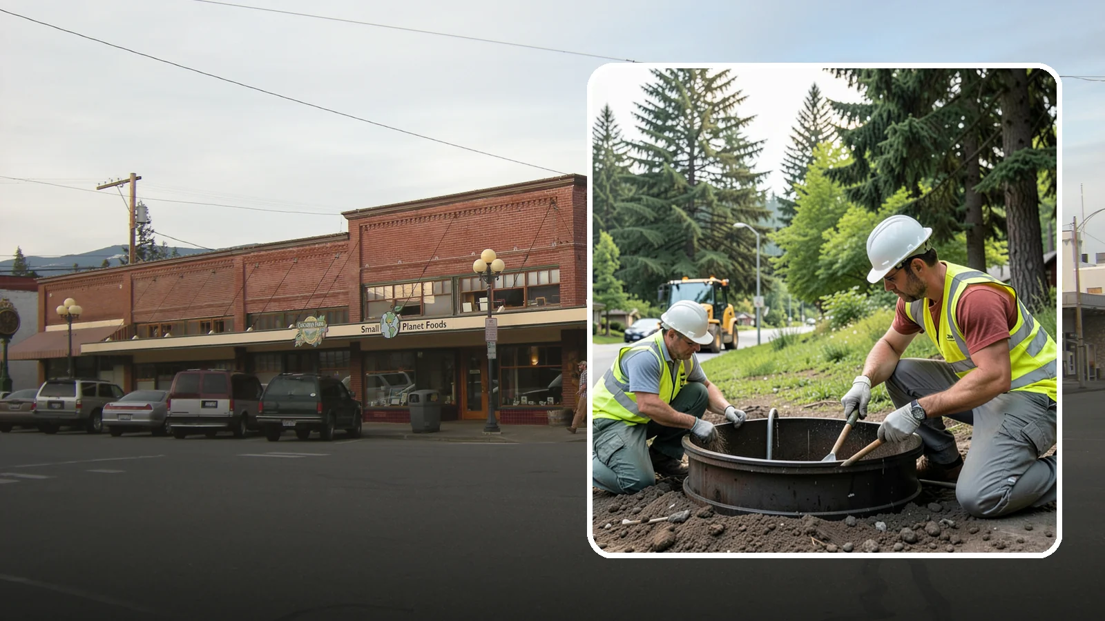 Catch Basin Maintenance in Sedro-Woolley, Skagit County, WA - Inspection and cleaning of catch basins to maintain capacity and meet stormwater permit requirements.