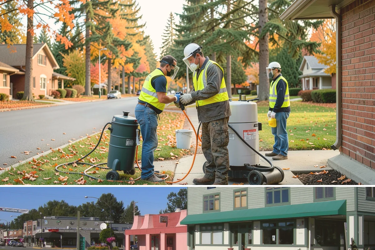 Catch Basin Maintenance in Snoqualmie, King County, WA - Cleaning is prioritized in late summer and early fall to restore capacity before the region's heavy October-through-March rains.