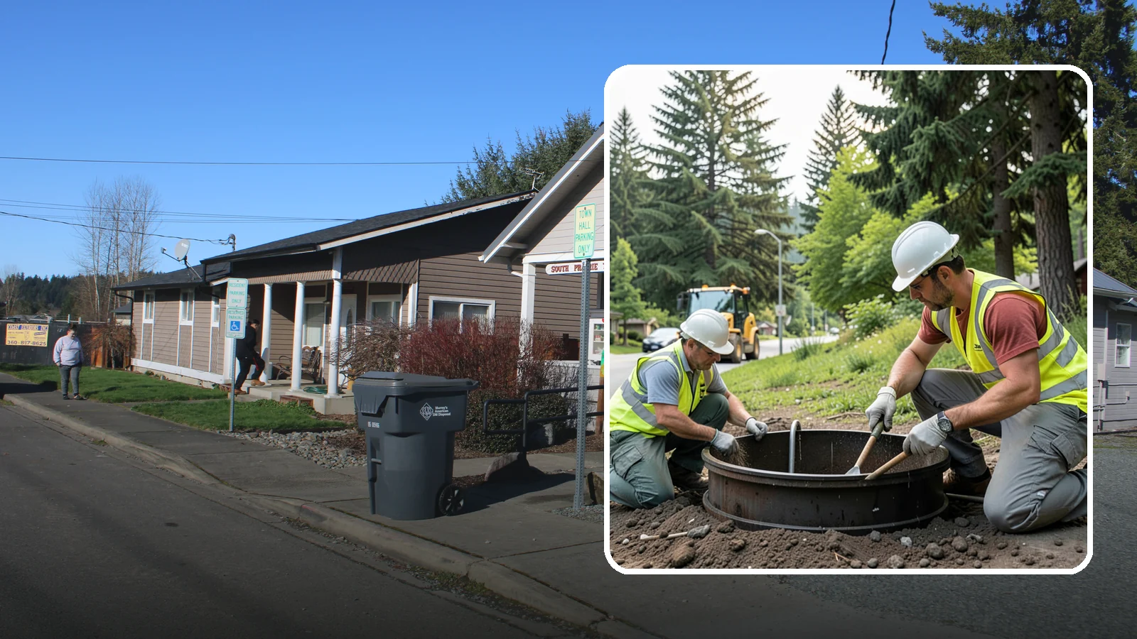 Catch Basin Maintenance in South Prairie, Pierce County, WA - Inspection and cleaning of catch basins to maintain capacity and meet stormwater permit requirements.