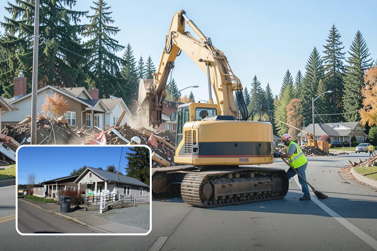 Catch Basin Maintenance in South Prairie, Pierce County, WA - Restored inlet capacity that reduces localized flooding