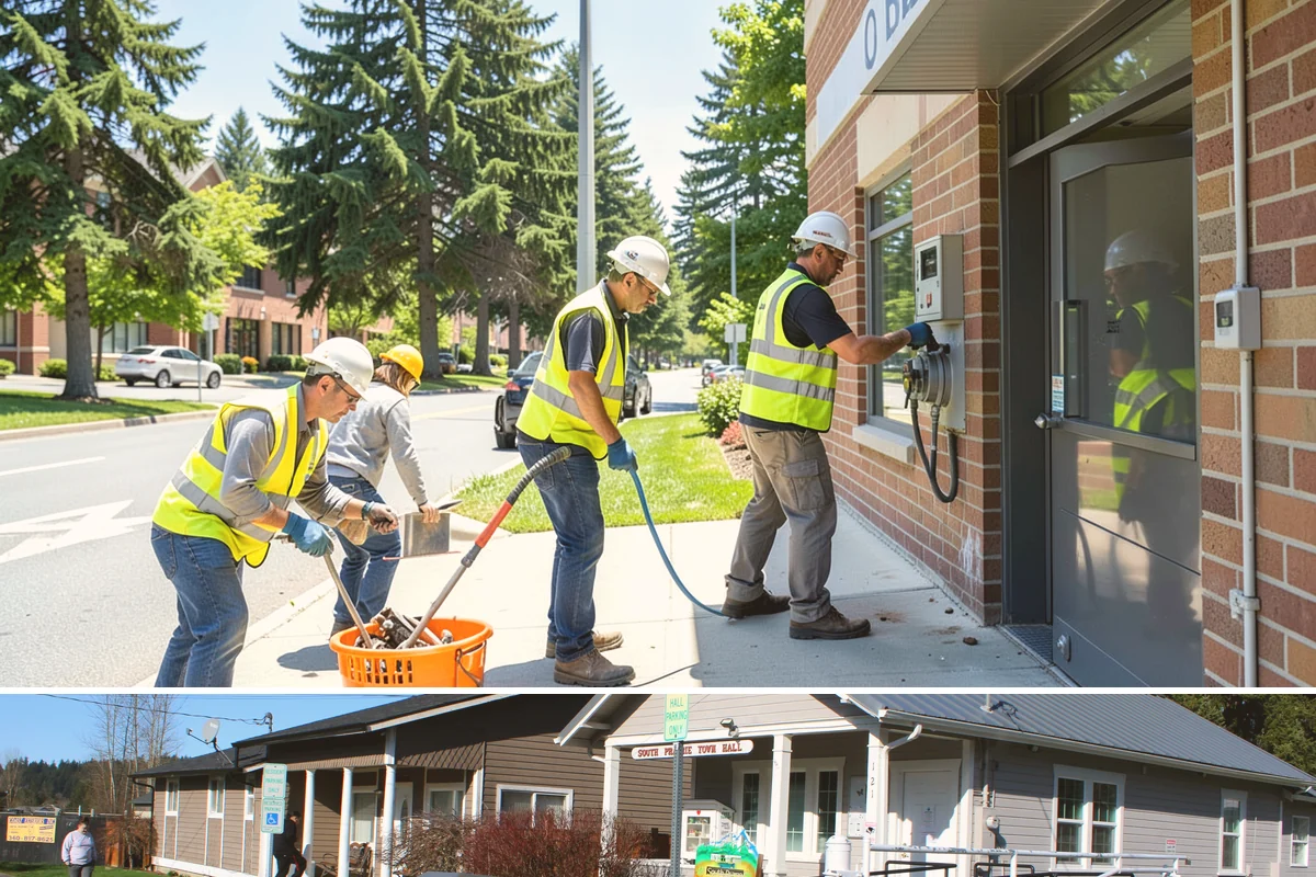 Catch Basin Maintenance in South Prairie, Pierce County, WA - Cleaning is prioritized in late summer and early fall to restore capacity before the region's heavy October-through-March rains.