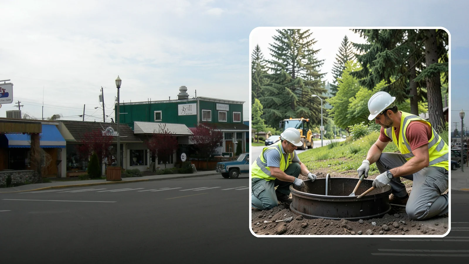 Catch Basin Maintenance in Stanwood, Snohomish County, WA - Inspection and cleaning of catch basins to maintain capacity and meet stormwater permit requirements.