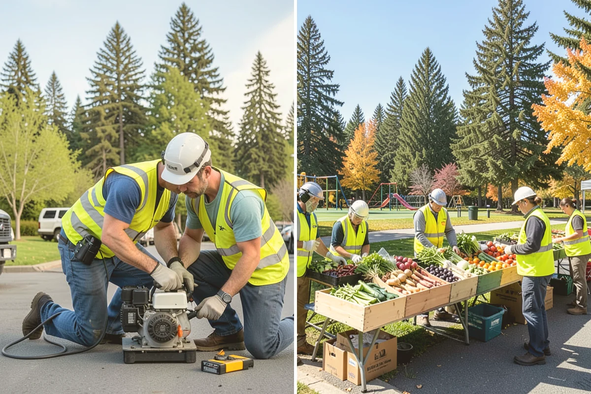 Catch Basin Maintenance in Stanwood, Snohomish County, WA - Locate and inspect basins, recording sump depth and condition