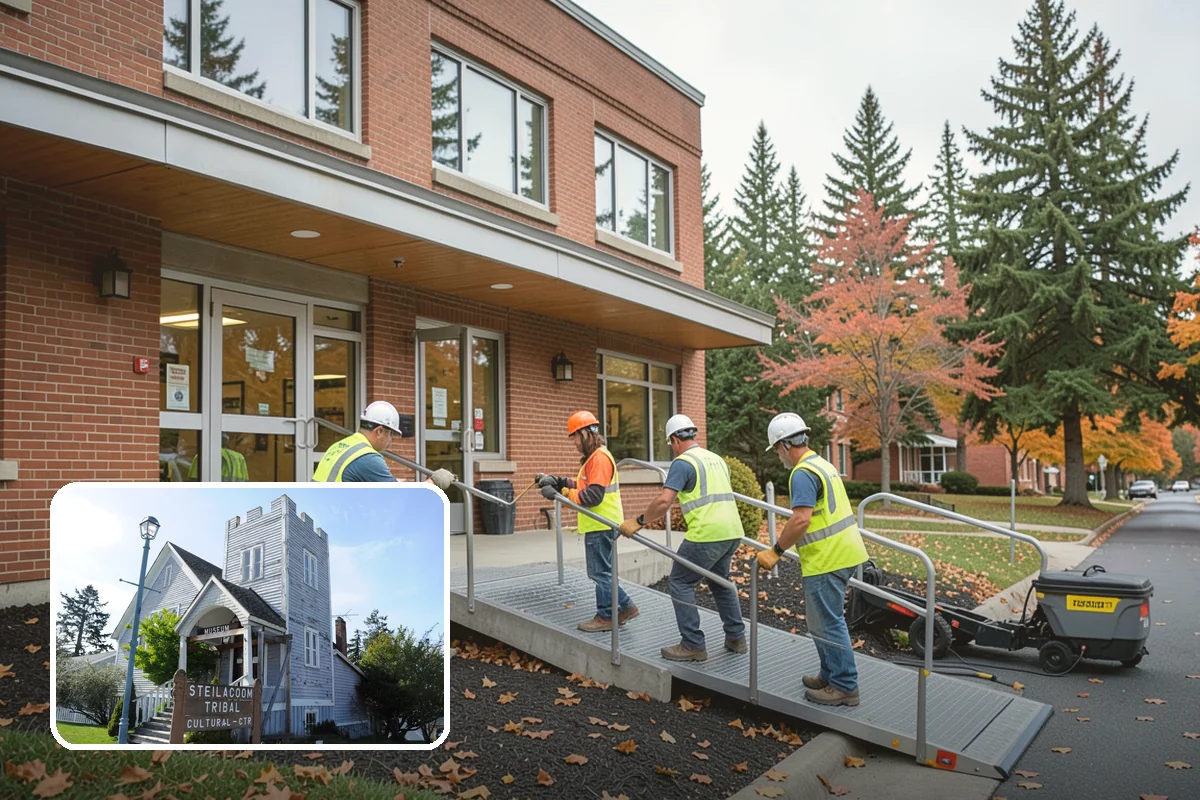 Catch Basin Maintenance in Steilacoom, Pierce County, WA - Restored inlet capacity that reduces localized flooding