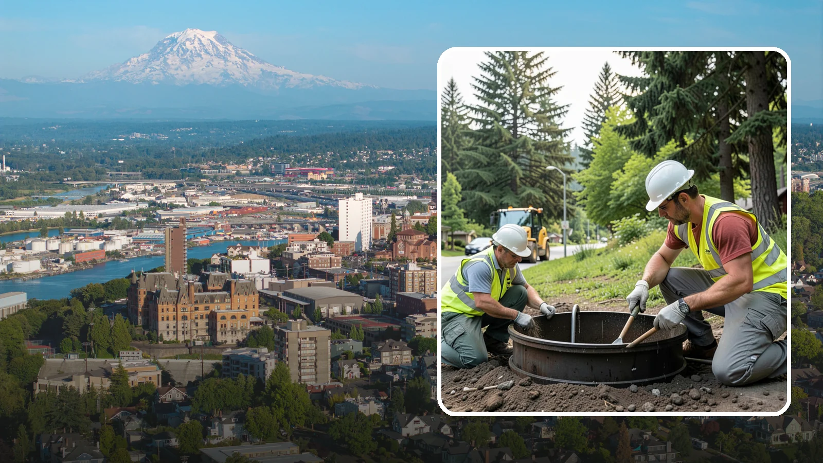 Catch Basin Maintenance in Tacoma, Pierce County, WA - Inspection and cleaning of catch basins to maintain capacity and meet stormwater permit requirements.