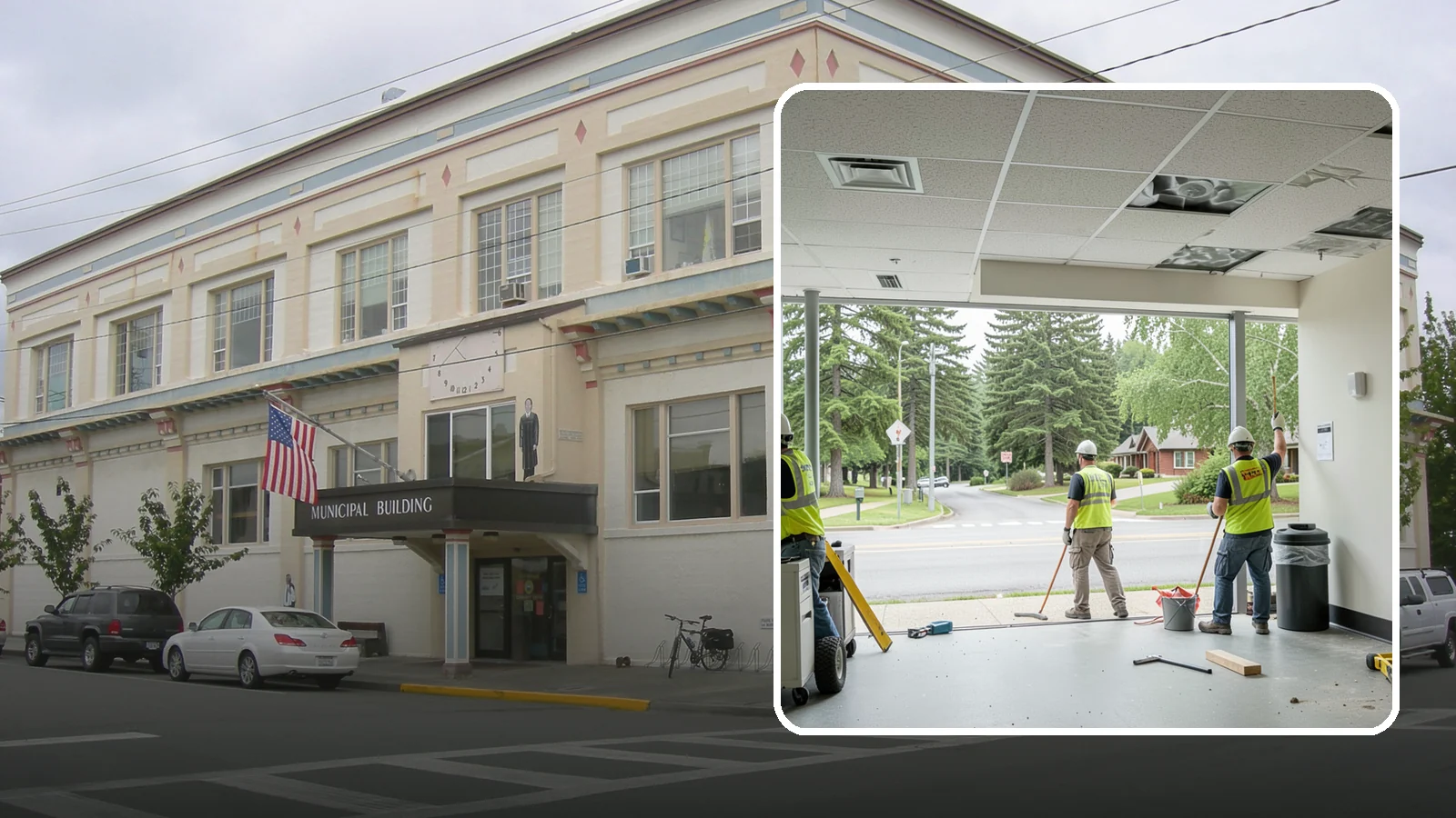 Ceiling Tile Replacement in Anacortes, Skagit County, WA - Suspended ceiling tile and grid replacement that refreshes public interiors and restores fire ratings.