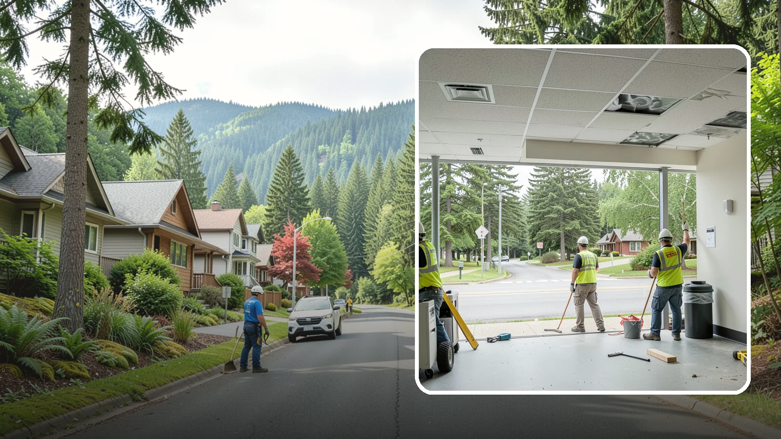 Ceiling Tile Replacement in Darrington, Snohomish County, WA - Suspended ceiling tile and grid replacement that refreshes public interiors and restores fire ratings.