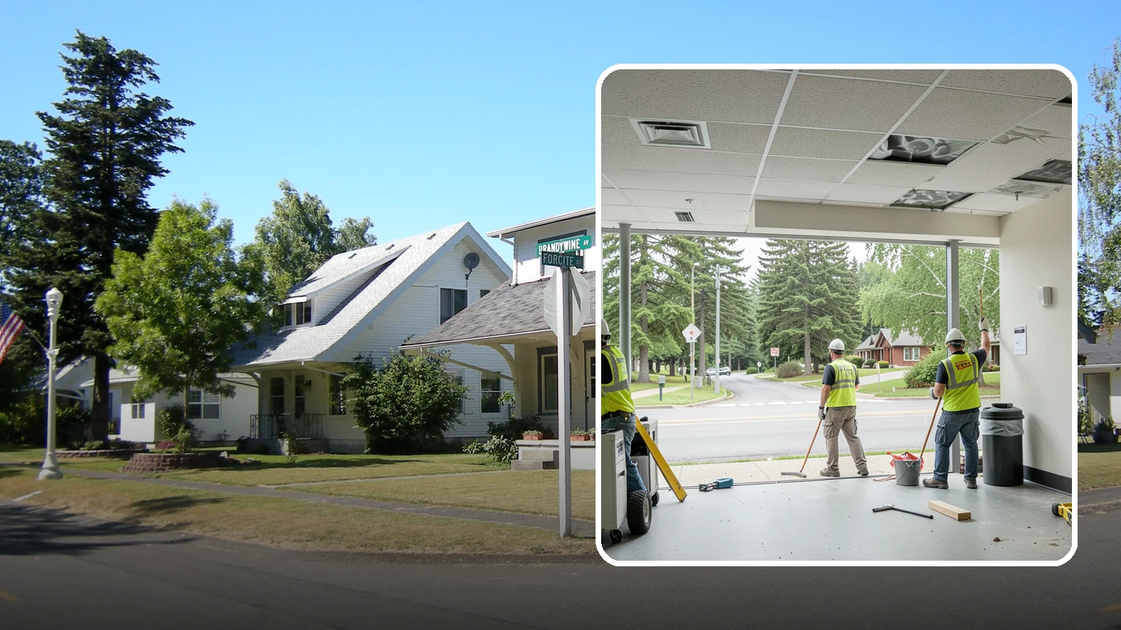 Ceiling Tile Replacement in DuPont, Pierce County, WA - Suspended ceiling tile and grid replacement that refreshes public interiors and restores fire ratings.