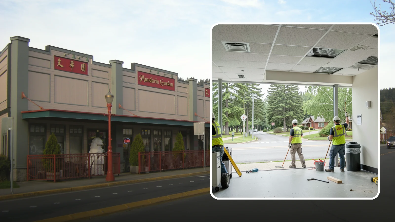 Ceiling Tile Replacement in Issaquah, King County, WA - Suspended ceiling tile and grid replacement that refreshes public interiors and restores fire ratings.