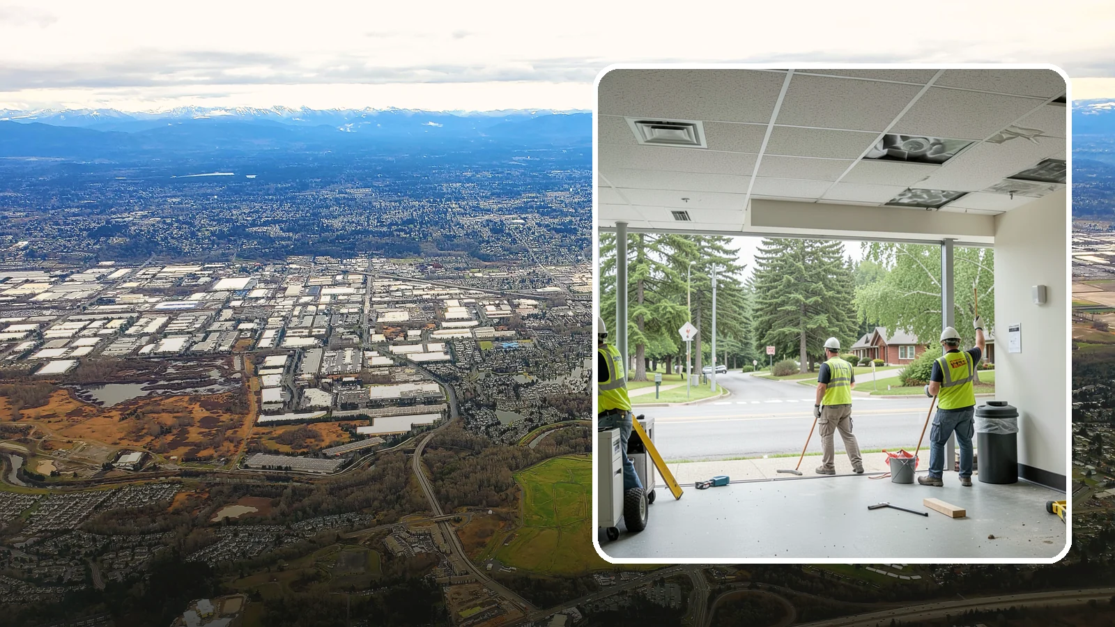 Ceiling Tile Replacement in Kent, King County, WA - Suspended ceiling tile and grid replacement that refreshes public interiors and restores fire ratings.
