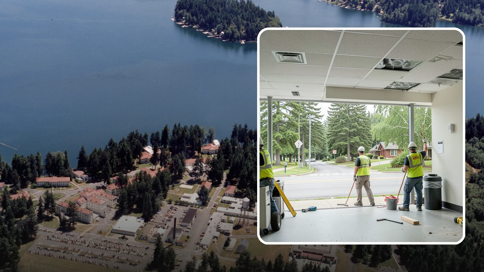 Ceiling Tile Replacement in Lakewood, Pierce County, WA - Suspended ceiling tile and grid replacement that refreshes public interiors and restores fire ratings.