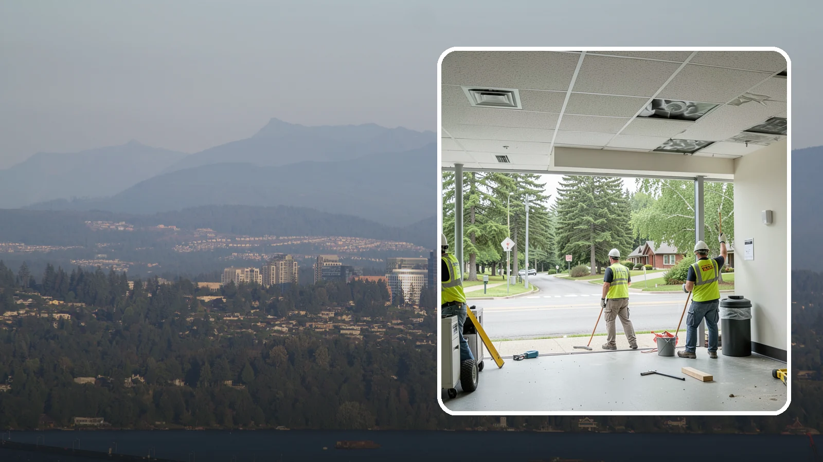 Ceiling Tile Replacement in Medina, King County, WA - Suspended ceiling tile and grid replacement that refreshes public interiors and restores fire ratings.
