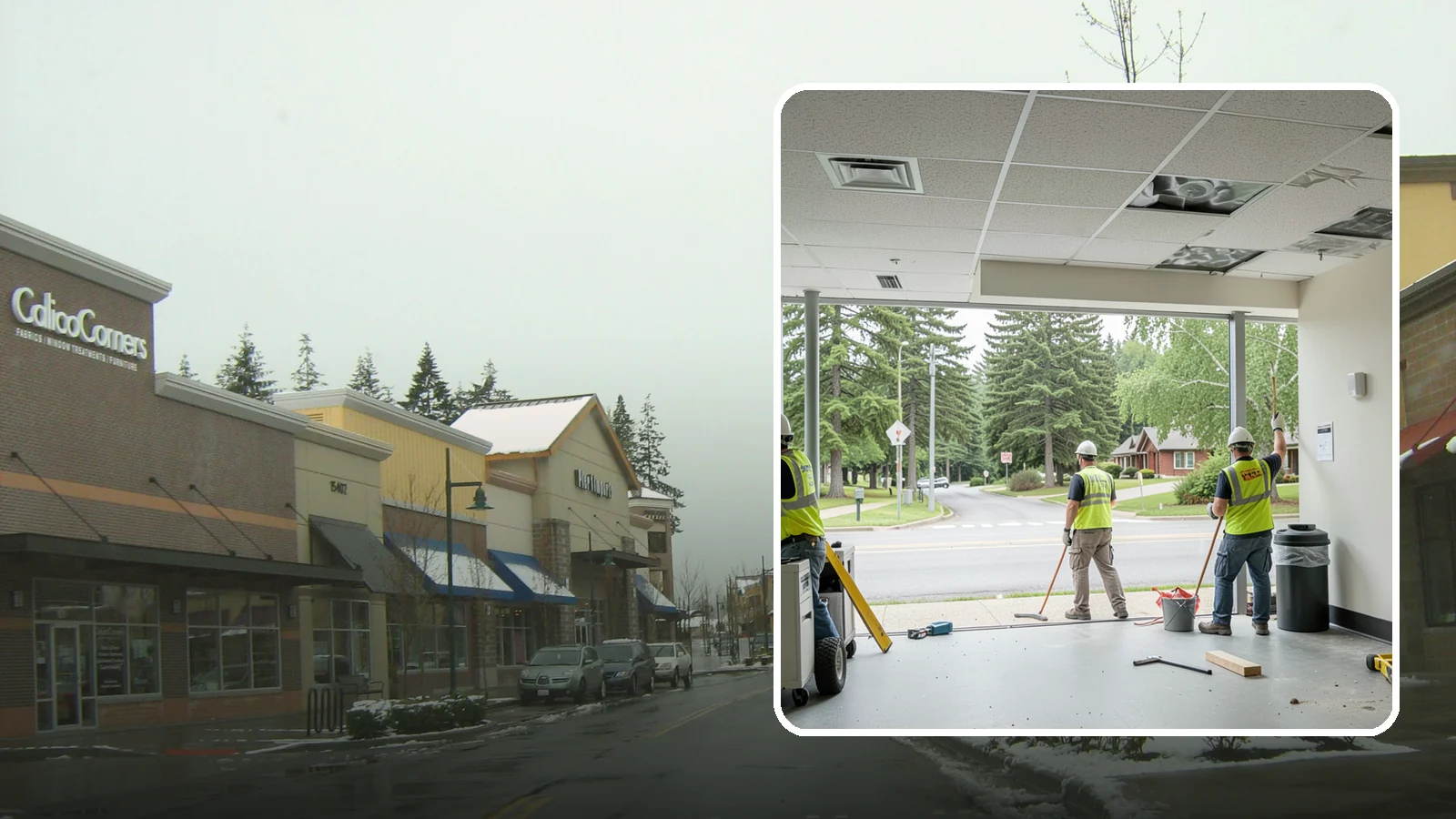 Ceiling Tile Replacement in Mill Creek, Snohomish County, WA - Suspended ceiling tile and grid replacement that refreshes public interiors and restores fire ratings.