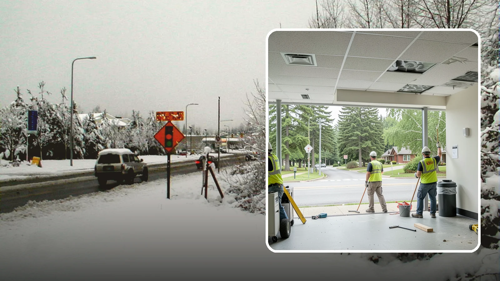 Ceiling Tile Replacement in Newcastle, King County, WA - Suspended ceiling tile and grid replacement that refreshes public interiors and restores fire ratings.