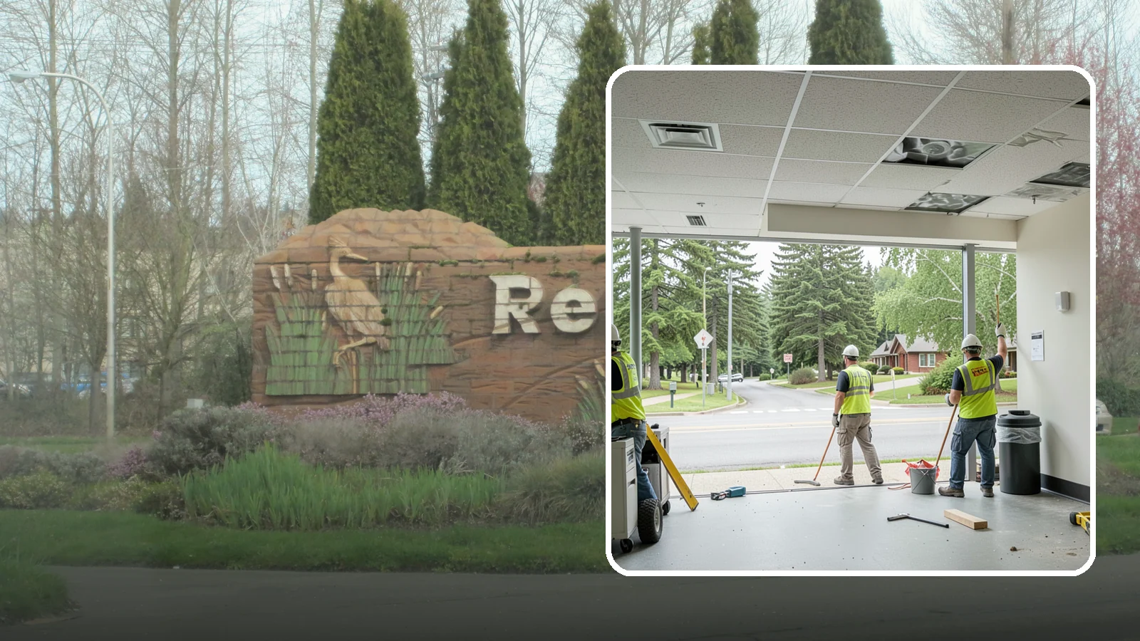 Ceiling Tile Replacement in Renton, King County, WA - Suspended ceiling tile and grid replacement that refreshes public interiors and restores fire ratings.