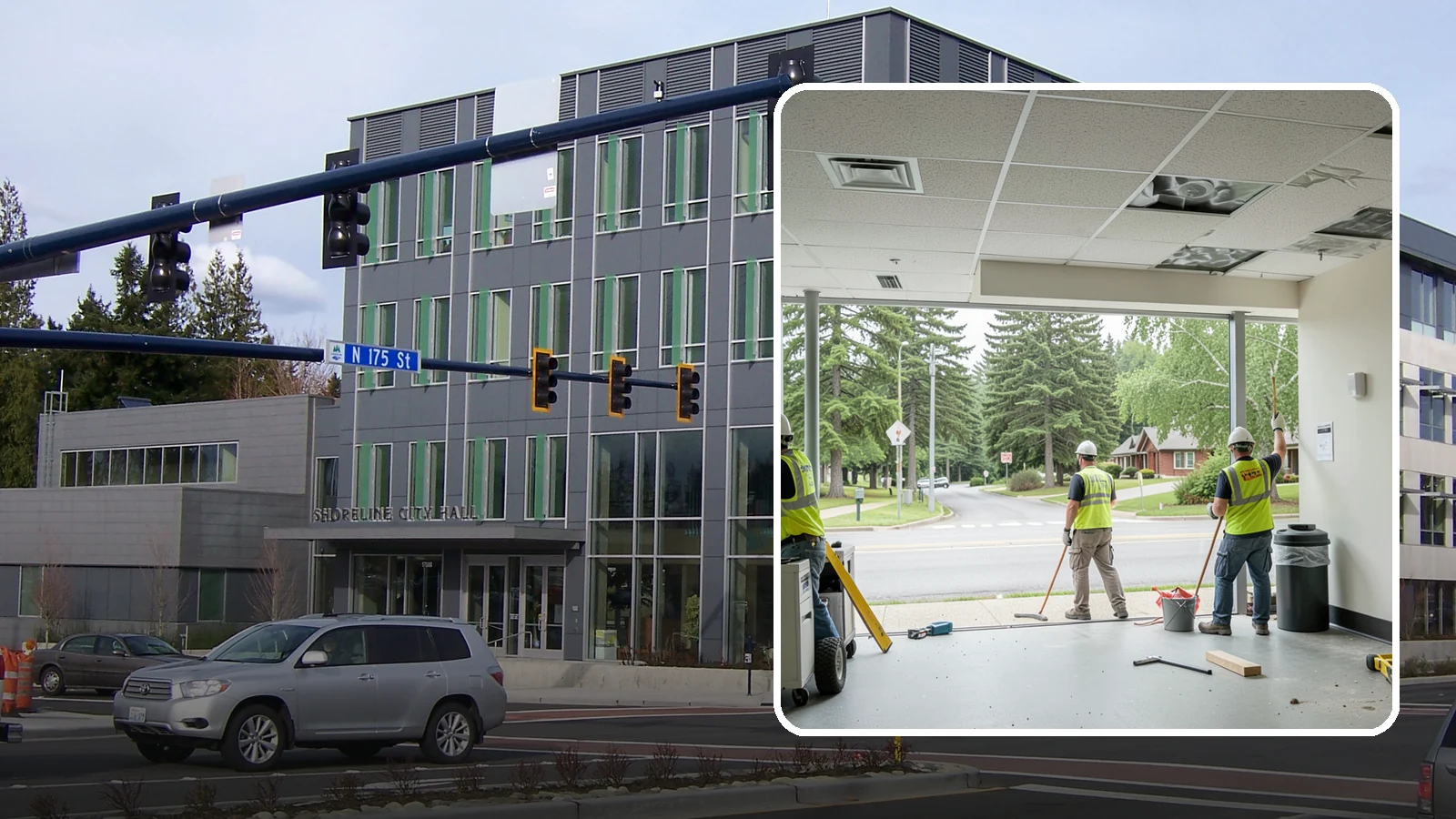 Ceiling Tile Replacement in Shoreline, King County, WA - Suspended ceiling tile and grid replacement that refreshes public interiors and restores fire ratings.