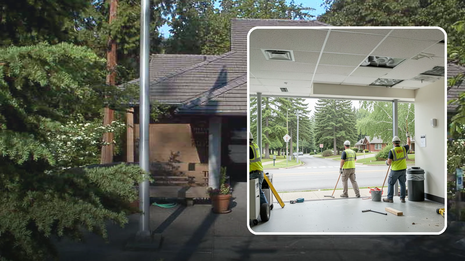 Ceiling Tile Replacement in Yarrow Point, King County, WA - Suspended ceiling tile and grid replacement that refreshes public interiors and restores fire ratings.