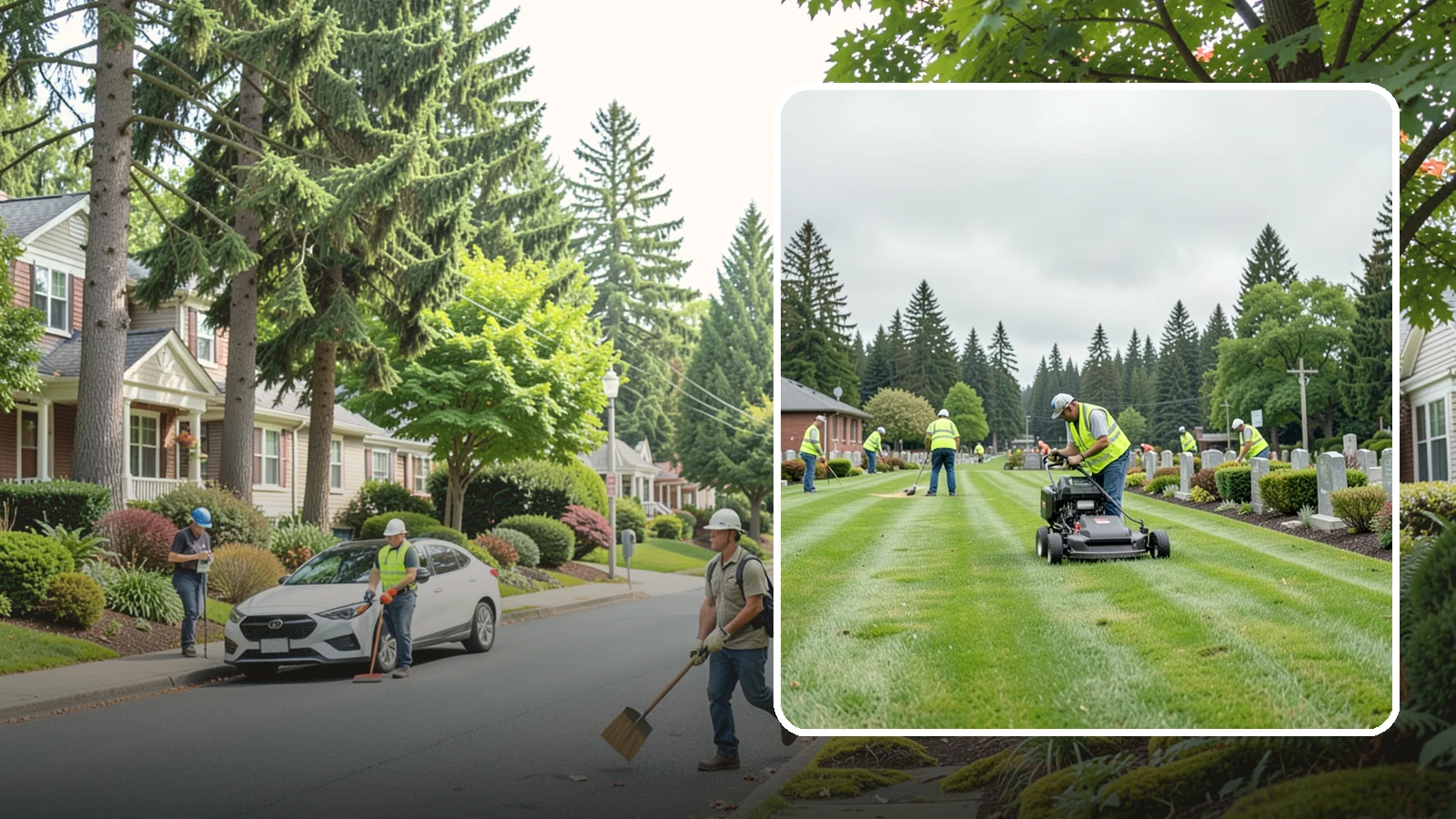 Cemetery Grounds Maintenance in Beaux Arts Village, King County, WA - Respectful grounds maintenance for municipal and district cemeteries across Western Washington.