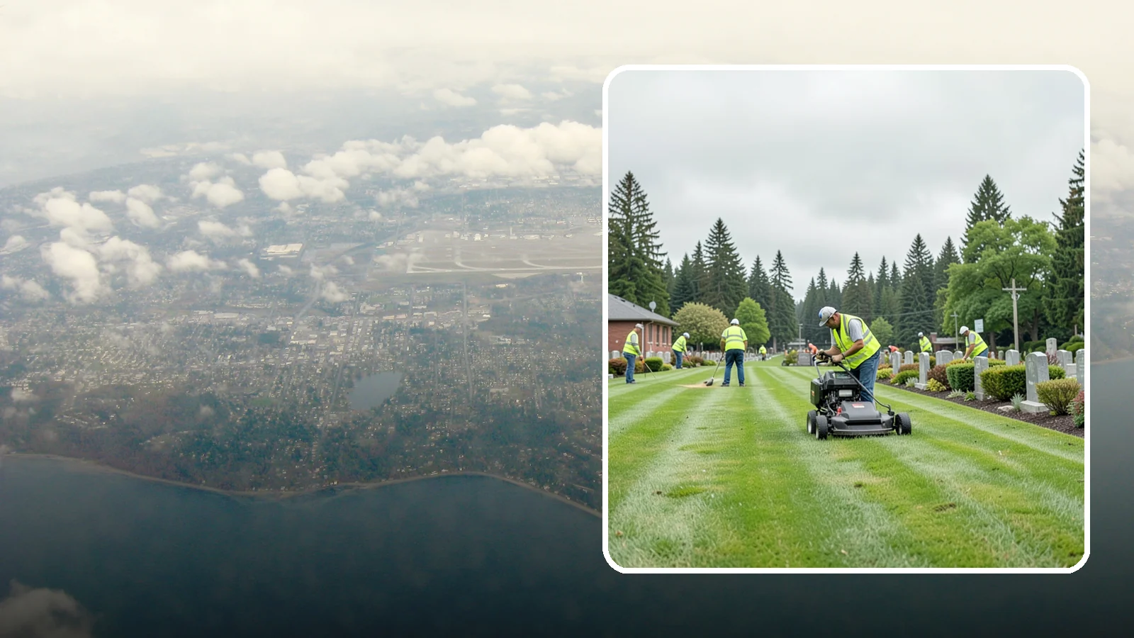 Cemetery Grounds Maintenance in Burien, King County, WA - Respectful grounds maintenance for municipal and district cemeteries across Western Washington.