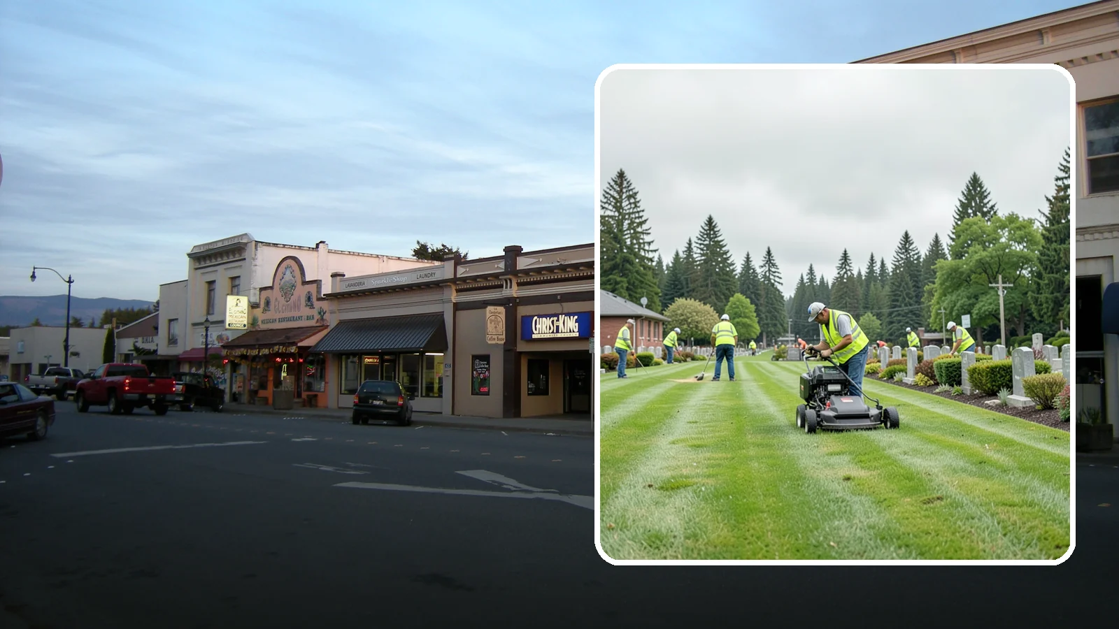 Cemetery Grounds Maintenance in Burlington, Skagit County, WA - Respectful grounds maintenance for municipal and district cemeteries across Western Washington.