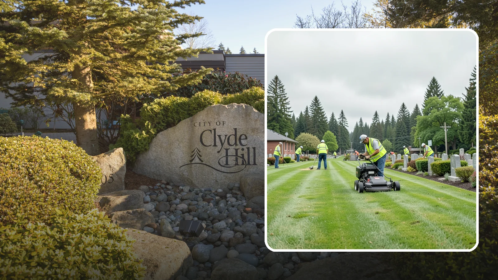 Cemetery Grounds Maintenance in Clyde Hill, King County, WA - Respectful grounds maintenance for municipal and district cemeteries across Western Washington.