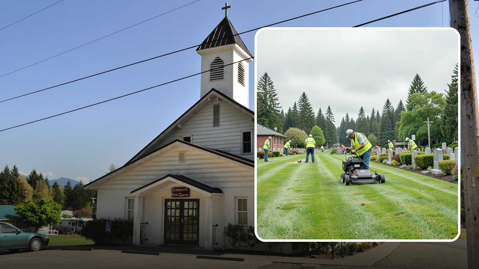 Cemetery Grounds Maintenance in Concrete, Skagit County, WA - Respectful grounds maintenance for municipal and district cemeteries across Western Washington.
