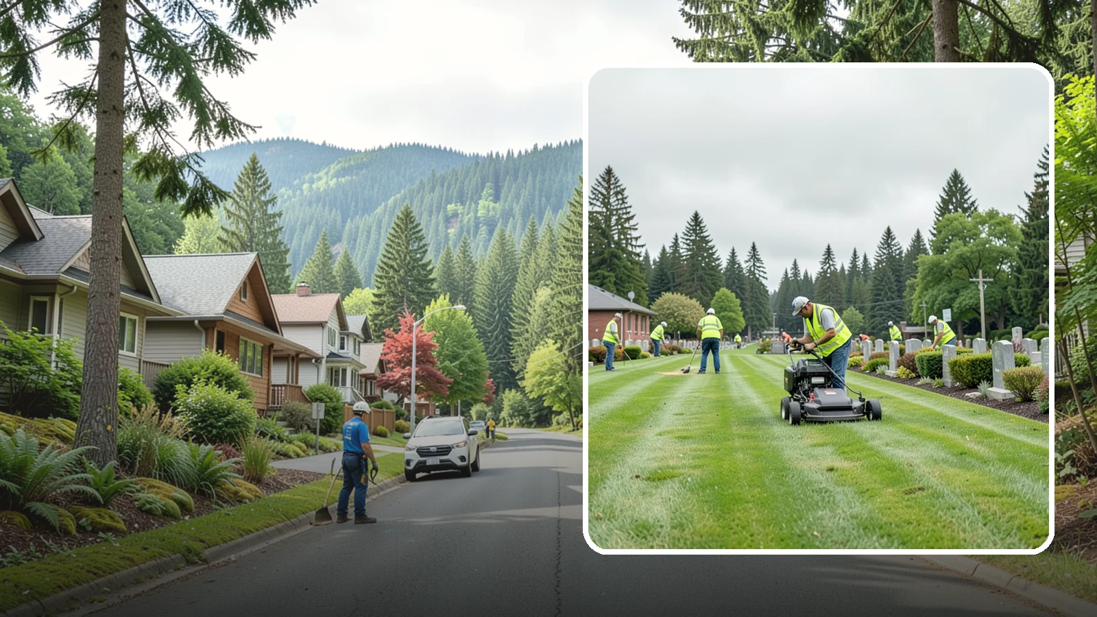 Cemetery Grounds Maintenance in Darrington, Snohomish County, WA - Respectful grounds maintenance for municipal and district cemeteries across Western Washington.
