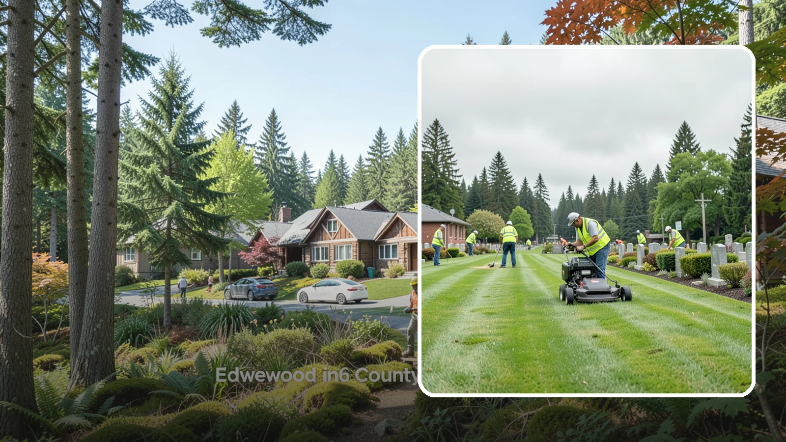 Cemetery Grounds Maintenance in Edgewood, Pierce County, WA - Respectful grounds maintenance for municipal and district cemeteries across Western Washington.