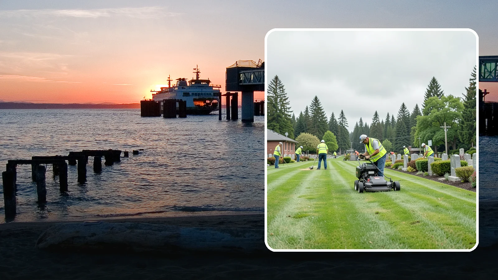 Cemetery Grounds Maintenance in Edmonds, Snohomish County, WA - Respectful grounds maintenance for municipal and district cemeteries across Western Washington.