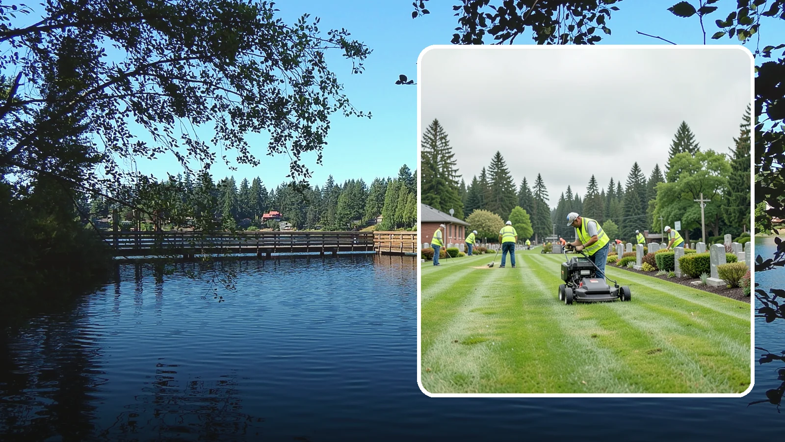 Cemetery Grounds Maintenance in Federal Way, King County, WA - Respectful grounds maintenance for municipal and district cemeteries across Western Washington.