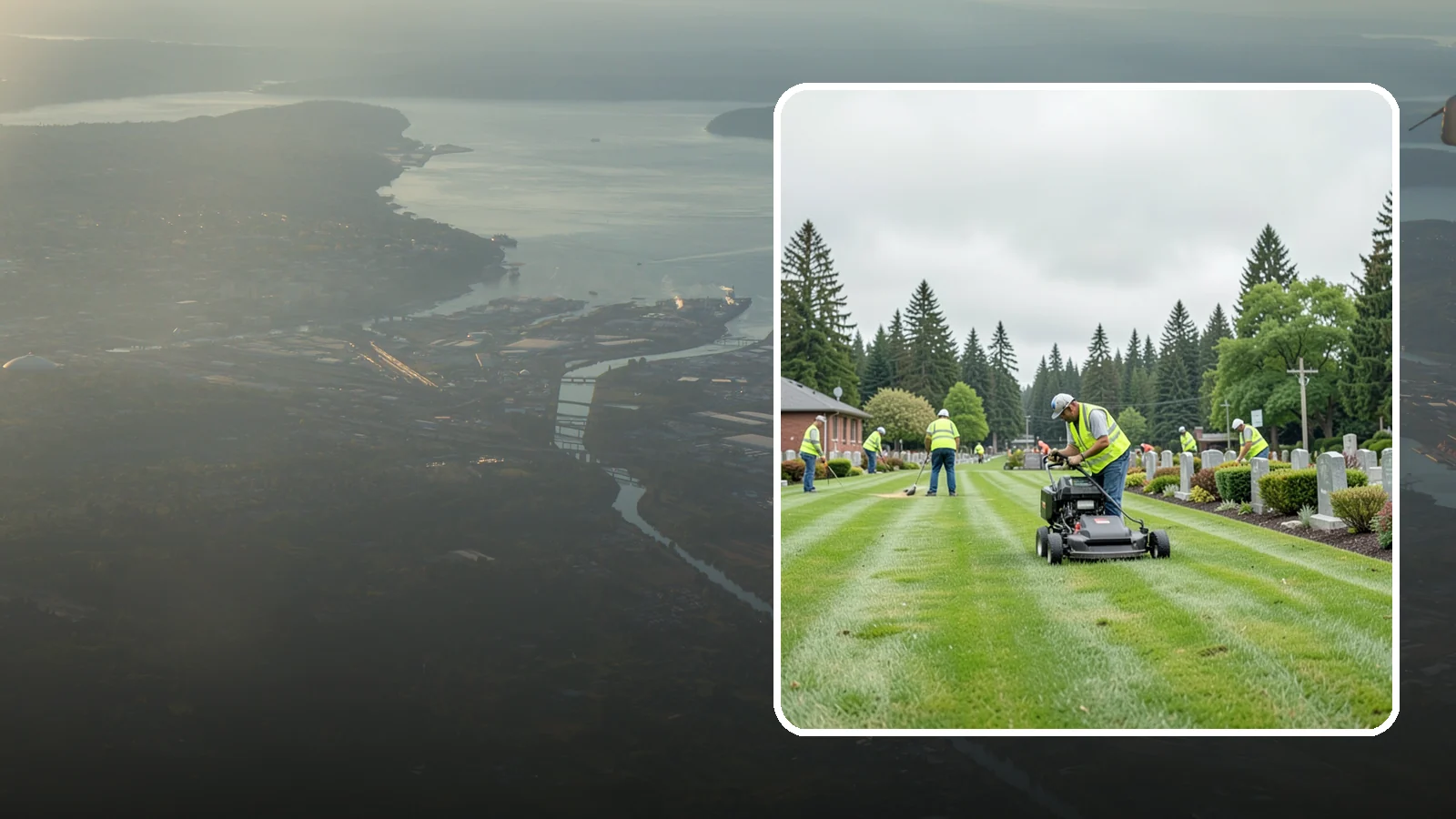 Cemetery Grounds Maintenance in Fife, Pierce County, WA - Respectful grounds maintenance for municipal and district cemeteries across Western Washington.