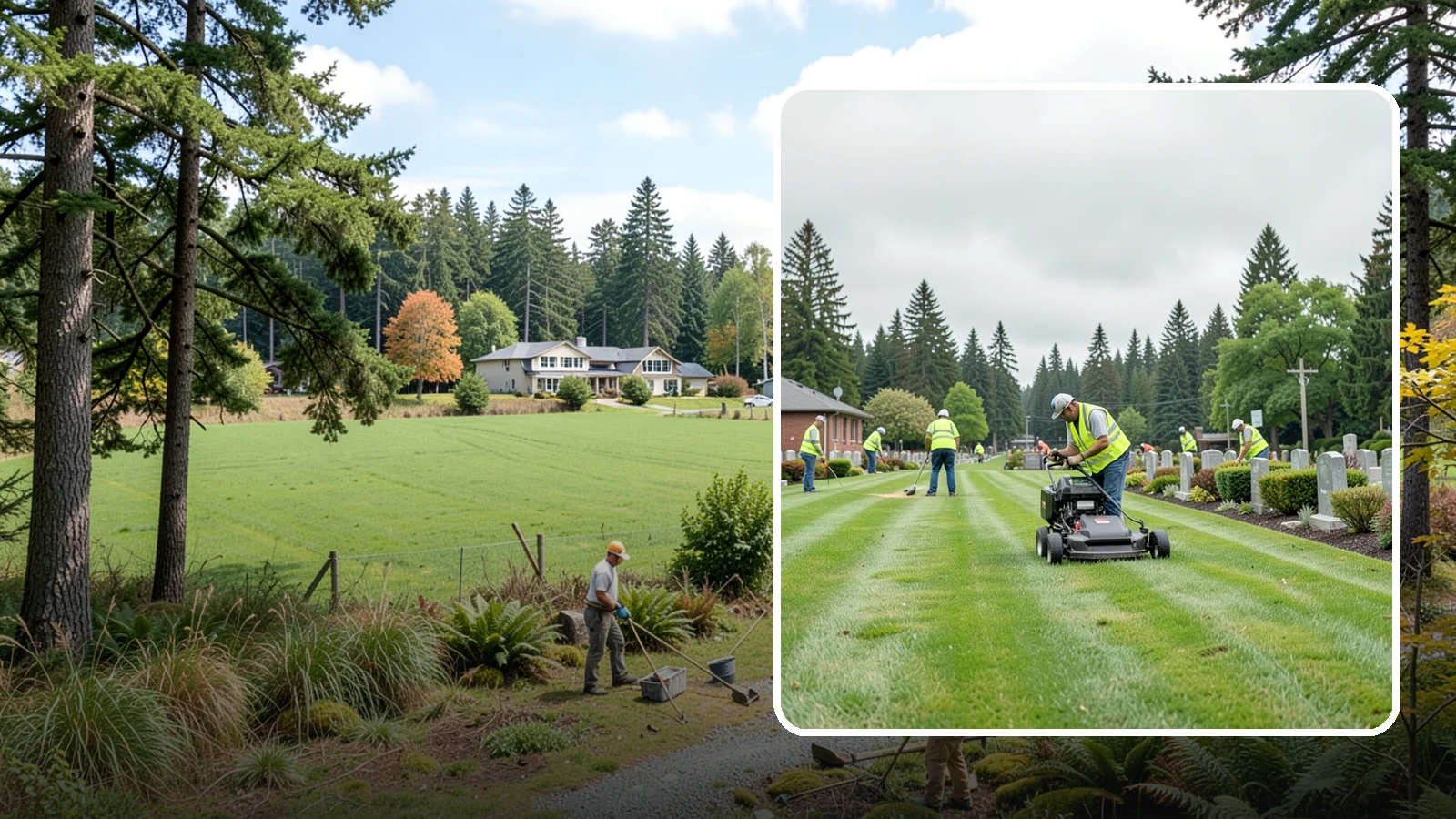 Cemetery Grounds Maintenance in Lyman, Skagit County, WA - Respectful grounds maintenance for municipal and district cemeteries across Western Washington.