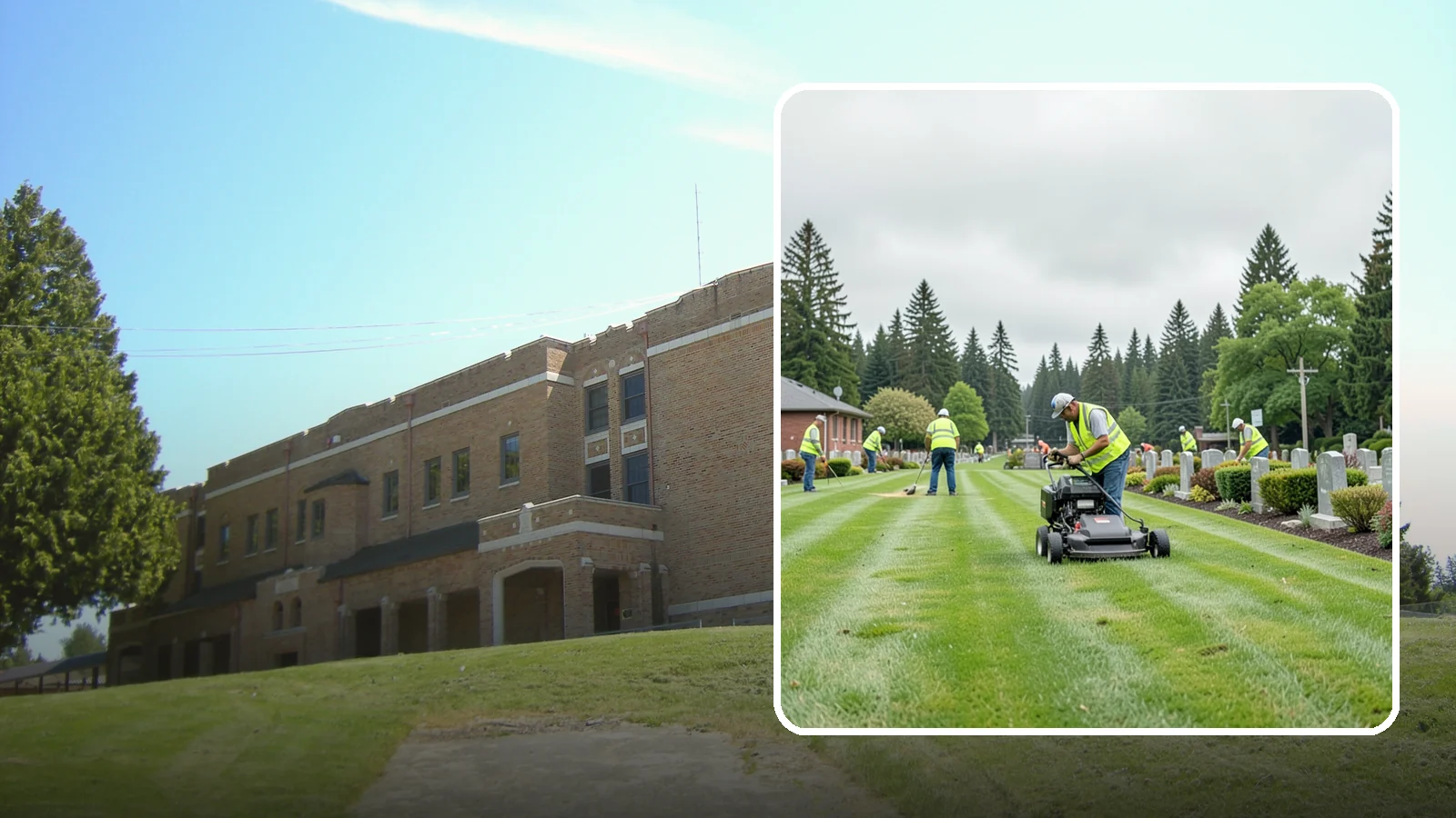 Cemetery Grounds Maintenance in Maple Valley, King County, WA - Respectful grounds maintenance for municipal and district cemeteries across Western Washington.