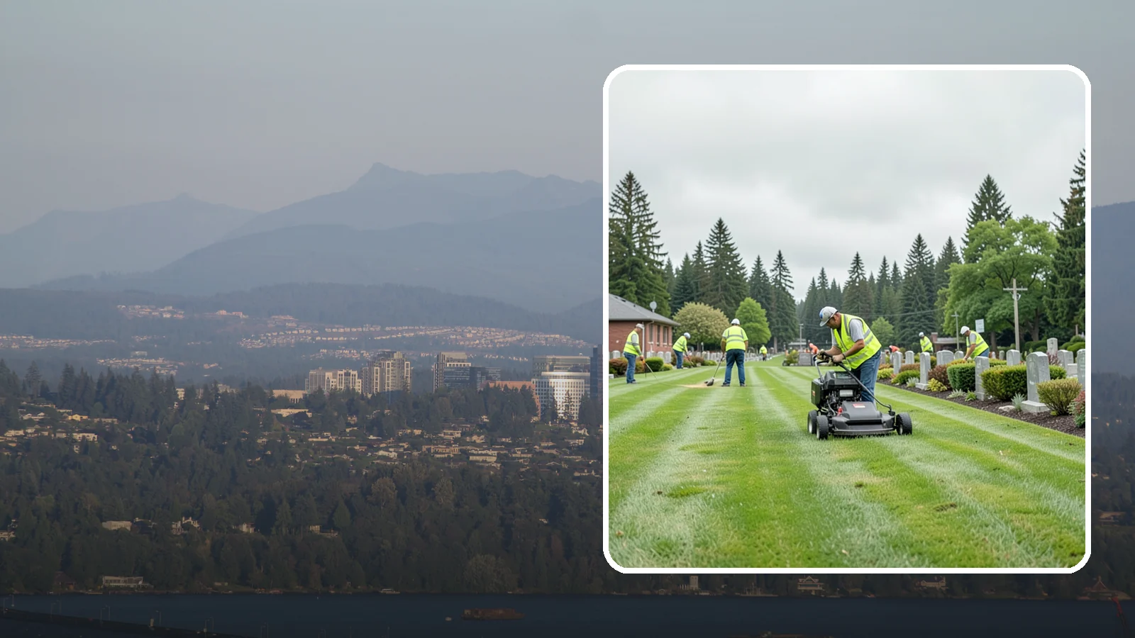 Cemetery Grounds Maintenance in Medina, King County, WA - Respectful grounds maintenance for municipal and district cemeteries across Western Washington.