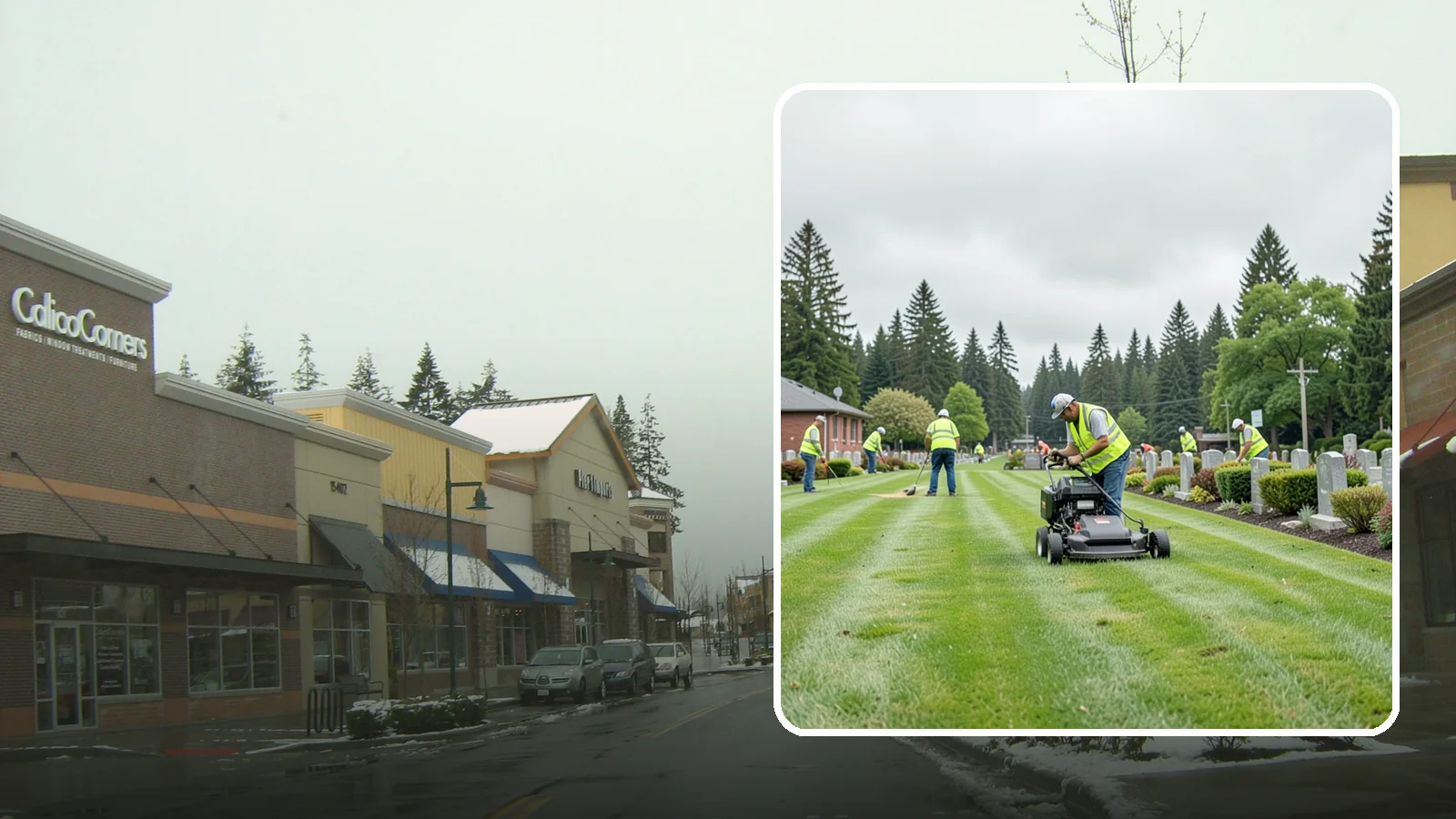 Cemetery Grounds Maintenance in Mill Creek, Snohomish County, WA - Respectful grounds maintenance for municipal and district cemeteries across Western Washington.