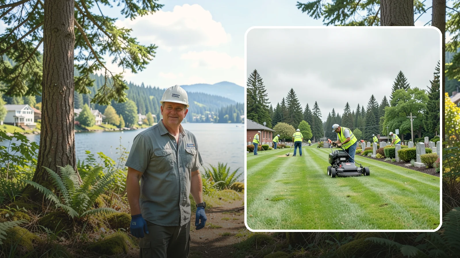 Cemetery Grounds Maintenance in Milton, King County, WA - Respectful grounds maintenance for municipal and district cemeteries across Western Washington.