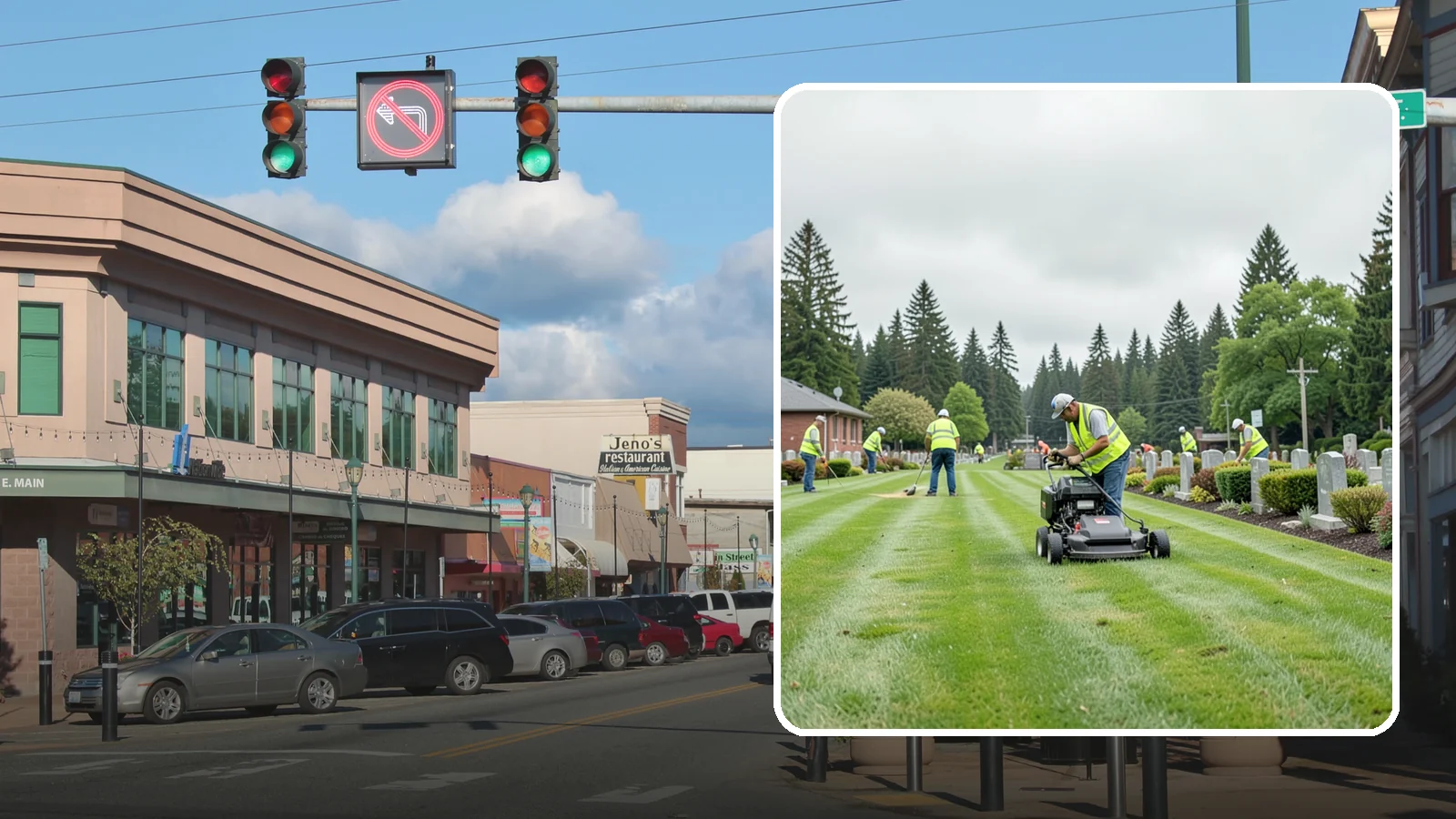 Cemetery Grounds Maintenance in Monroe, Snohomish County, WA - Respectful grounds maintenance for municipal and district cemeteries across Western Washington.