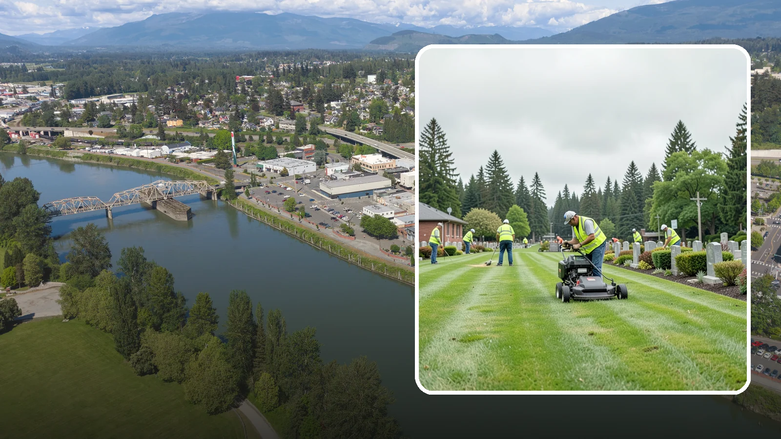 Cemetery Grounds Maintenance in Mount Vernon, Skagit County, WA - Respectful grounds maintenance for municipal and district cemeteries across Western Washington.