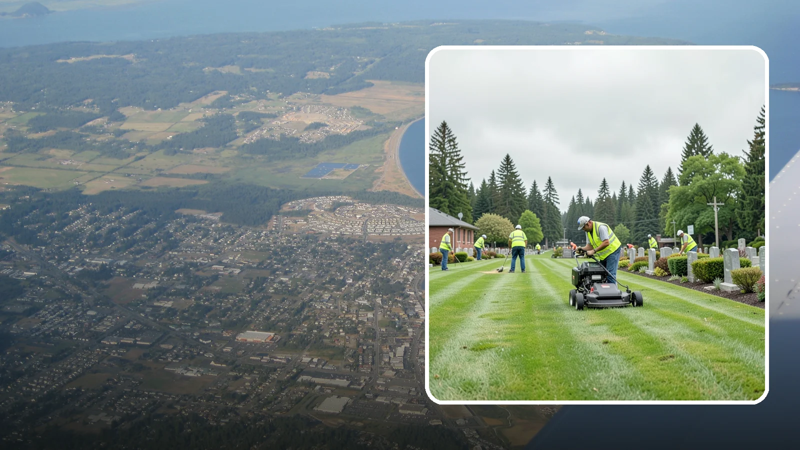 Cemetery Grounds Maintenance in Oak Harbor, Island County, WA - Respectful grounds maintenance for municipal and district cemeteries across Western Washington.