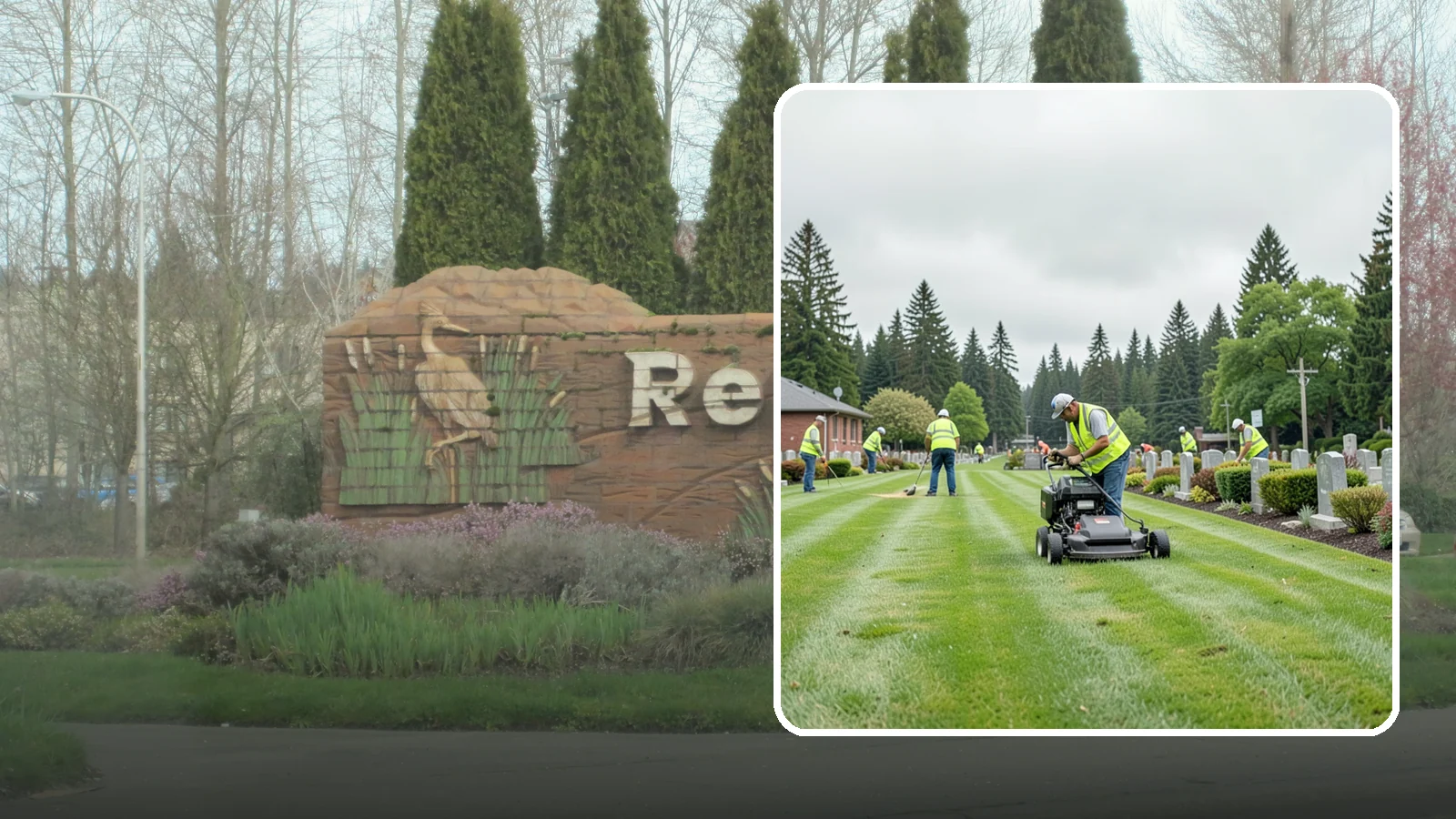 Cemetery Grounds Maintenance in Renton, King County, WA - Respectful grounds maintenance for municipal and district cemeteries across Western Washington.