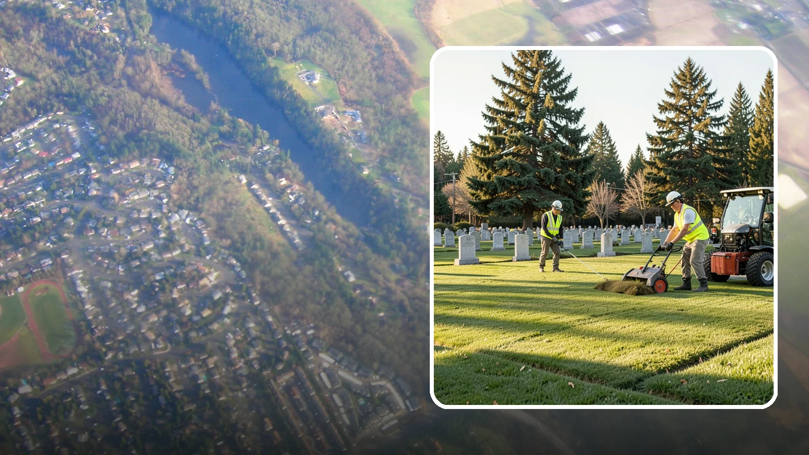 Cemetery Turf Maintenance in Algona, King County, WA - Dignified turf care for cemetery lawns and burial grounds across Western Washington.
