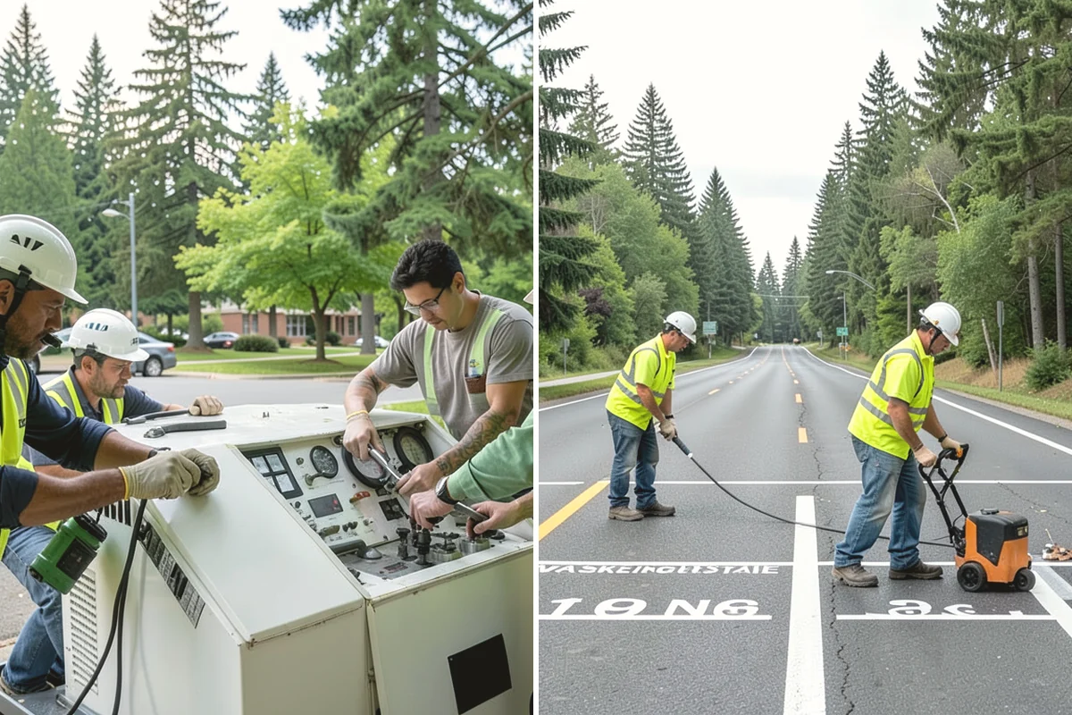 Cemetery Turf Maintenance in Anacortes, Skagit County, WA - Map marker types and turf zones across the grounds