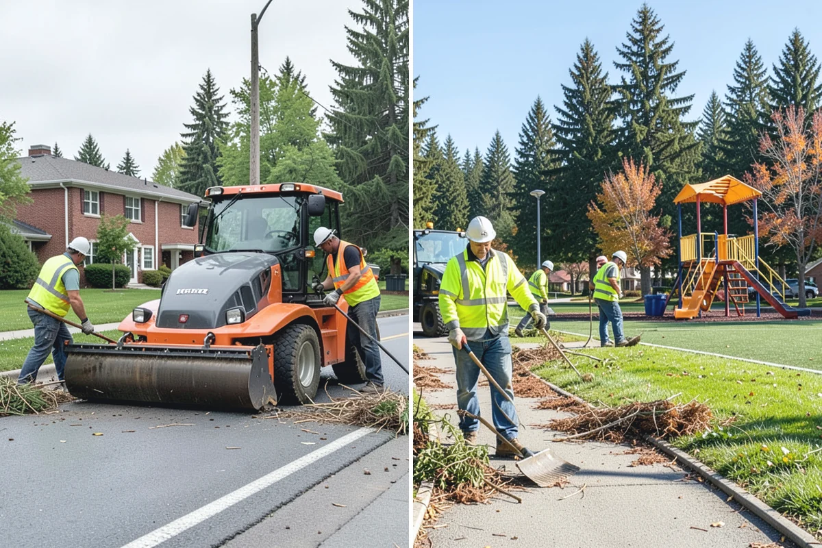 Cemetery Turf Maintenance in Auburn, King County, WA - Map marker types and turf zones across the grounds
