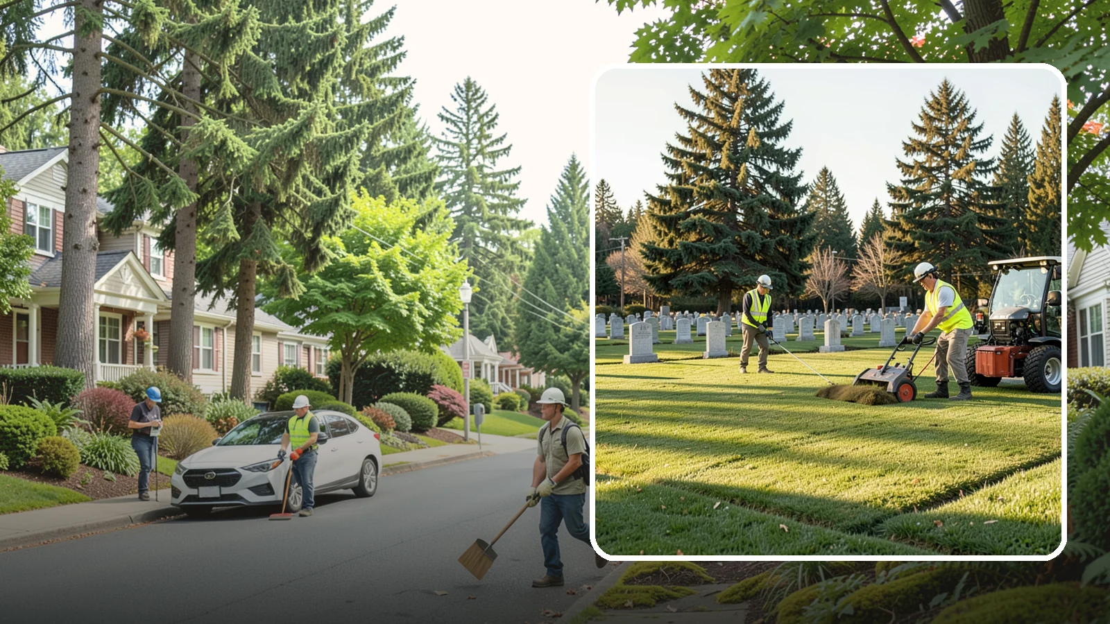 Cemetery Turf Maintenance in Beaux Arts Village, King County, WA - Dignified turf care for cemetery lawns and burial grounds across Western Washington.