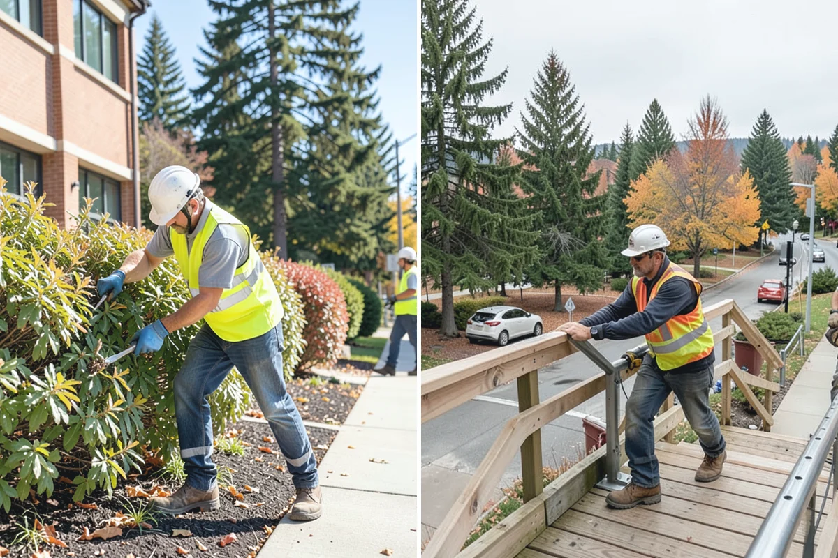 Cemetery Turf Maintenance in Bonney Lake, Pierce County, WA - Map marker types and turf zones across the grounds