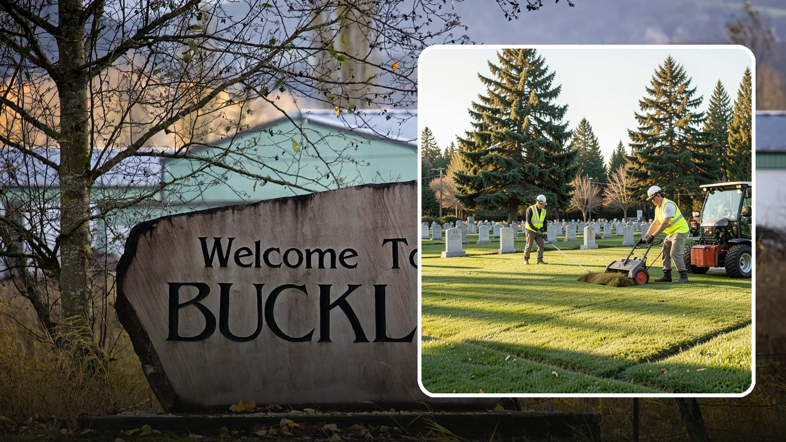 Cemetery Turf Maintenance in Buckley, Pierce County, WA - Dignified turf care for cemetery lawns and burial grounds across Western Washington.